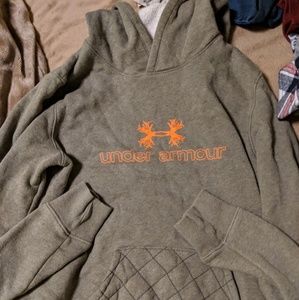 Green under armour hoodie